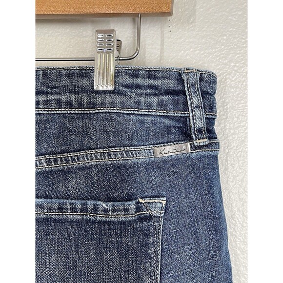 KanCan Mid Rise Slim Distressed Raw Hem Boyfriend Jeans Juniors Size 15/31 EUC - Picture 9 of 14